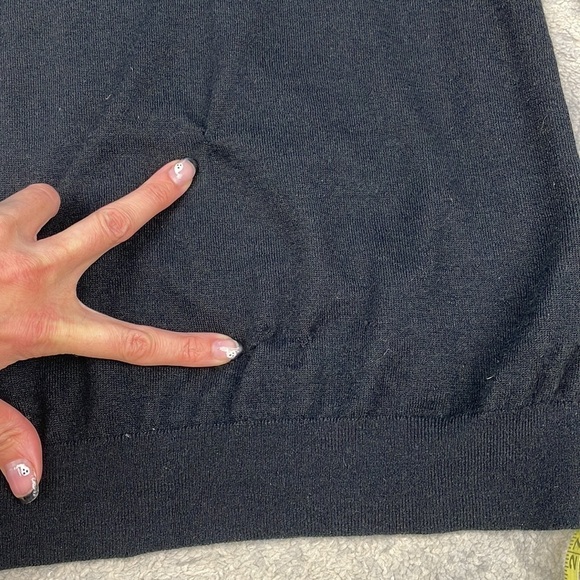 Neiman Marcus The Cashmere Collection Silk Cashmere Abstract Cardigan Black M - Picture 10 of 12